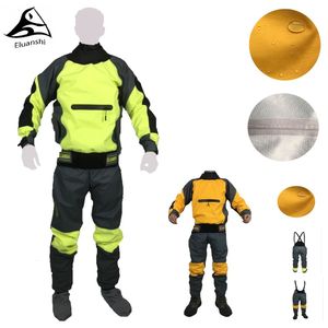 Wetsuits Drysuits Kayak kayak için su geçirmez nefes alabilen giysiler balık tutma kayası tekne rafting rafting drysuit yelek bisiklet yağmurluk 230727