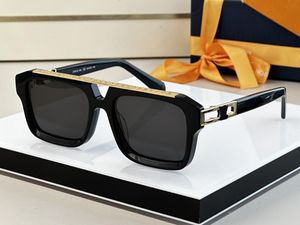 Realfine888 5A Brillen L Z1801E 1.1 Maskottchen, quadratischer Rahmen, Luxus-Designer-Sonnenbrille für Mann und Frau, mit Brillen-Stoffbox