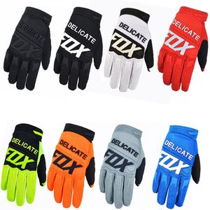 Delicate Fox Unisex Bike Gloves, Anti-UV Breathable Motorcycle Gloves, Windproof MTB DH Riding Guantes246z