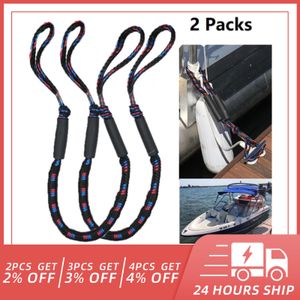 Kayak Aksesuarları 1 / 2pcs Set Bungee Dock Hattı Tekne 4 ft 2 İpler Halat Bungee Kablo Dock Hat hattı Tekneleri Kayak Aksesuarları 230726