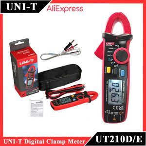 Clamp Meters Uni-T UT210D UT210E Цифровой счетчик зажима AC DC PLIERS AMMEMER VOLTMETER REPACITANCE Professional Electric Multi Tester 230728