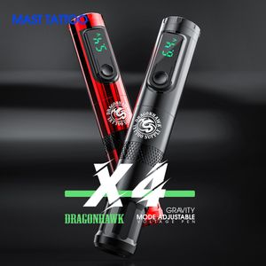 ТАТТА МАШИНКА DRAGONHAWK X4 Гравитационно -индуцированный регулятор напряжения заменяемая батарея Беспроводная ручка 35 -мм макияж Постоянный 230728