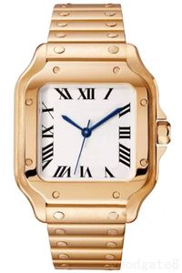 Женские часы квадратные часы мужские BP Factory простой белый циферблат кварцевые orologi деловая вечеринка кожаный ремешок Santo aaa дизайнерские часы для отдыха с золотым покрытием xb08 C23