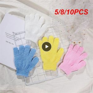 Одноразовые перчатки 5/8/10pcs Peeling Отшелушивание Miglove Elastic Wipe Back Bod