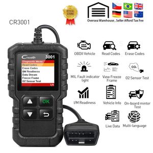 New CR3001 Full OBD2 Scanner OBD 2 EOBD Code Reader Creader 3001 Car Diagnostic tool PK AD310 CR319 ELM327 Scan tool229i