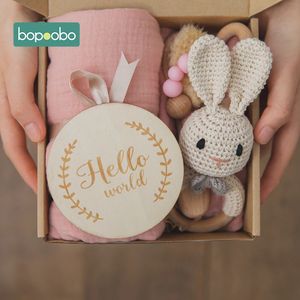 Gift Sets BaBy Accessories Pography Props born Keepsakes Memories Milestone Cards Monthly Blanket Babies Pos Baby Birth Gift Set 230728