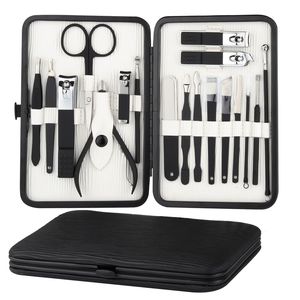 Tırnak Clippers 18 PCS Tırnak Clippers Profesyonel Manikür Seti Paslanmaz Çelik Tırnak Kesici Makas Kalitesi Kaliteli Tırnak Araçları Set kütikül Nipper 230728