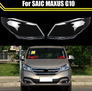 Araba far kapağı lens cam kabuk ön far kasası şeffaf abajur lambal lambal otomatik ışık lambası kapakları Saic maxus g10