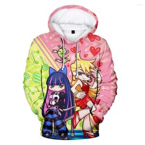 Erkek Hoodies Panty ve Stocking Anime 3D Baskılar Unisex Moda Pullover Sweatshirt Sıradan Sokak Giyim Takip