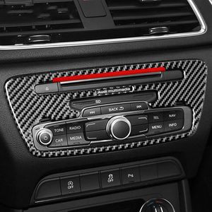 Автоматическая наклейка на секунду автомобиля CAR CARD CARD CARD CD Central Control Panel Cup Trips для Audi Q3 2013-2018 Accessories281n