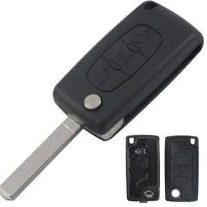 Jingyuqin Uzaktan Katlanır 3 Düğmeleri FOB CAR KEY KABULU CITROEN C2 C3 C4 C5 C6 C8 PEUGEOT 407 407 307 308 607 CE0536242W