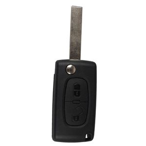 2 кнопка складной клавиши «Слолон удаленной ключ» для FOB Case для Peugeot 207 307 307S 308 407 607 Давление в шинах.