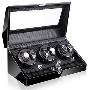 Watch Winders Luxury Fashionable Watches Display Box That Rotatable Watch Winder Box with LED with Lock 13 Slot Watch Box 76 Watch Winder Box 230727