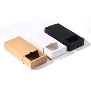 Упаковочные коробки Kraft Paper Box Black Papers Подарок для детского душа cookie cookie cookie delic der drop of delivery office of school industia ot9ec