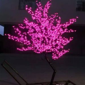 864 PCS LED'ler 6ft yükseklik LED Kiraz Çiçeği Ağacı Noel Ağacı Işık Su Geçirmez 110 220VAC Pembe Renk Dış Mekan Kullanım Ship264p