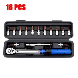 Screwdrivers 10 16 40PCS Torque Wrench Allen Key Tool 2 24Nm Adjustable Ratchet 1 4'' Socket Set for Bicycle Repair Kits 230727