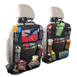 Multi-Pocket Car Seat Back Organizer Storage Bag Supporto da viaggio Automobile Organizer Universal Auto Hanging Bags Protector Interior280d