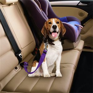 Sıcak Satış 6 Renk Kedi Köpek Güvenlik Emniyet Kemer Kablo Demeti Ayarlanabilir Pet Pupp Pup Hound Aracı Emniyet Beliyesi Kurşun tasma Köpekler için 500pcs JL7286