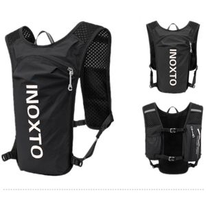 Açık çantalar inoxto su geçirmez koşu sırt çantası 5L ultra hafif hidrasyon yelek dağ bisiklet