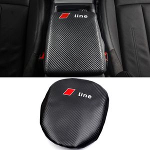 Auto Car Care Center Center Armrest Box Protector Cover Кожаный коврик подушка подушка интерьера для Audi A4 A5 S4 S5 B9 2017-2020293H