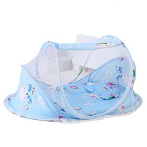 Crib Netting Folding Baby Mosquito Nets Bedding Bed Mattress Pillow Three piece Suit For 0 3 Years Old Children 230727