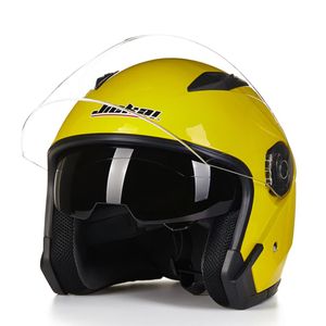 Мотоцикл для шлема открытый поверхность лица Para Para Motocicleta cascos para moto racing jiekai motorcycle Vintage Helmets с Dual Lins259s