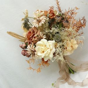 Свадебные цветы Perfectlifeoh свадьбы и важные случаи аксессуары для свадебных букетов