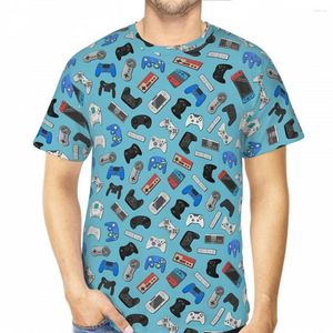 Мужские футболки T-рубашки Tshirts Blue Foine 3D Printed Негабаритный короткокачественный ретро-ретро-вершина