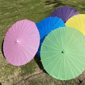 60 см с твердым цветом танцевальной бумаги зонтичная живопись китайская бумага Парсоль свадебная вечеринка оформление классических зонтиков SN835