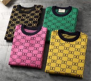 Tasarımcı Erkek Kaşmir Sweaters Kadın Erkek Mektup Baskı Moda Hoodies Siyah Pembe Sarı Çok Rolor Sweaters Erkek Kazak Giyim Sokak Giyim Kat M-3XL