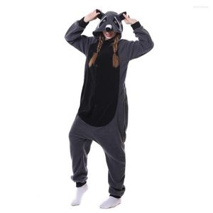 Onesies Pajama ackcoon аниме костюмы косплей Кигуруми аниме взрослые кошка медведя -акуль