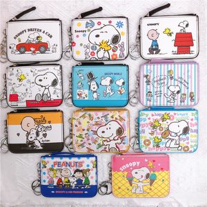 Sevimli anime çocuk cüzdanı para çantası paraları organizatör çanta kart kimlik çantaları anahtarlık up'ları ile öğrenci cüzdanlar