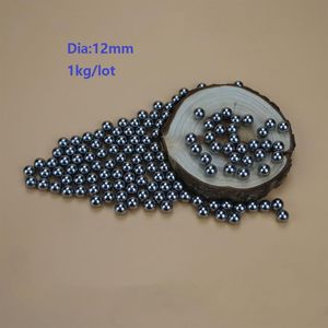 1kg Lot yaklaşık 140pcs Çelik Top Dia 12mm Yüksek Karbonlu Çelik Toplar Yatak Hassasiyet G1003429