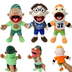 Puppets 1/3pcs Boy Jeffy Hand Puppet Cody Junior Joseph Plush Doll Stuffed Toy with Movable Mouth for Play House Kid Child Birthday Gift 230729