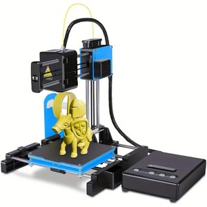 EasyThreed Mini 3D Printer for Kids & Beginners, Silent Motherboard, Small Fast Heating DIY Home 3D Printing Machine with PLA Filament