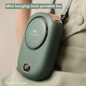 USB Rechargeable Mini Neck Fan - Portable Cooling Wearable Fan for Outdoor Activities