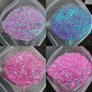 Nail Glitter 1KG Wholesale Mixed Size Holographic Nails Sequins Manicure Glitter Flakes Paillettes Nail Art Decorations BodyFace Glitter 230729