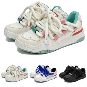 Обувь разноцветная пара стиль пекарня-дизайнер мужчина женщина Черно-розовые синие белые повседневные спортивные кроссовки на открытом воздухе 36-44 6 39