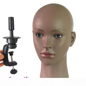 Wig Stands African Mannequin Without Hair For Making Wig Hat Display Cosmetology Manikin Head Female Dolls Bald Training 258i