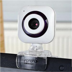 Новый дизайн USB Webcam с светодиодным светом металлической компьютерной веб -камеры веб -камеры камеры для PC183T