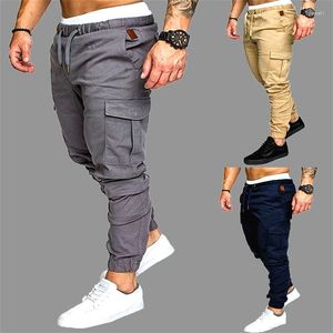 Calças masculinas calças casuais esportivas hip hop moda masculina jogging calças de moletom academia para homem