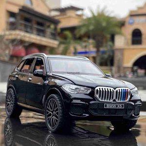 Diecast Model Cars 132 X5 SUV Alloy Car Model Diecasts Metal Toy Vehicles Car Model Collection Sound and Light High Simulation Childrens Toys Gift x0731
