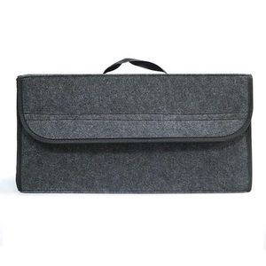 Portable Large Anti Slip Compartment Boot Storage Organizer Tool Bag Car Storage Bag Car Trunk Organizer Soft Felt Storage Box290v