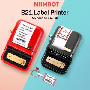 Impressora de etiquetas Niimbot B21: crie etiquetas profissionais para supermercados de alimentos em larguras de 20 a 50 mm - preto, vermelho, verde!