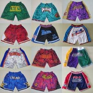 Мужская команда Just Don Basketball Shorts Zipper Fly Sport Zipper Fly Pant Elastic Thiast Wear Sweat Aun