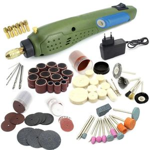 Profesyonel Matkap Bitleri Mini Güç Döner Aracı Elektrikli Taşlama Aksesuarları Dremel Gravür Makinesi Kit-Eu Plug222W için Set