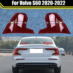Volvo S60 2020-2022 için araba arka arka lamba kabuğu fren lambaları kabuk yedek otomatik arka kabuk kapağı maskesi abajur
