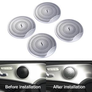 4PCS CAR Audio Dishaer Car Door Door Loudspeaker Cover для Mercedes Benz 2015-2018 C Class W205 GLC 2016-2018 E-класс NEPANLEANS ST2222L