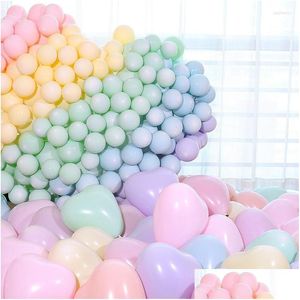 Parti Dekorasyon Parti Dekorasyonu 100pcs 2.2g 12inch 100 kalp lateks balonlar düğün evlilik doğum günü dekorları şişme helyum dhcjq