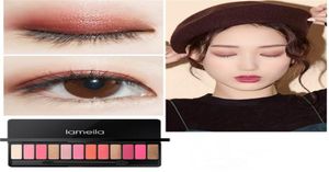 Yeni Varış Büyüleyici Göz Farı Paleti 12 Renk Kore tarzı Makyaj Palet Mat Pırıltısı Göz Farı Su Geçirmez Göz Farı1596007